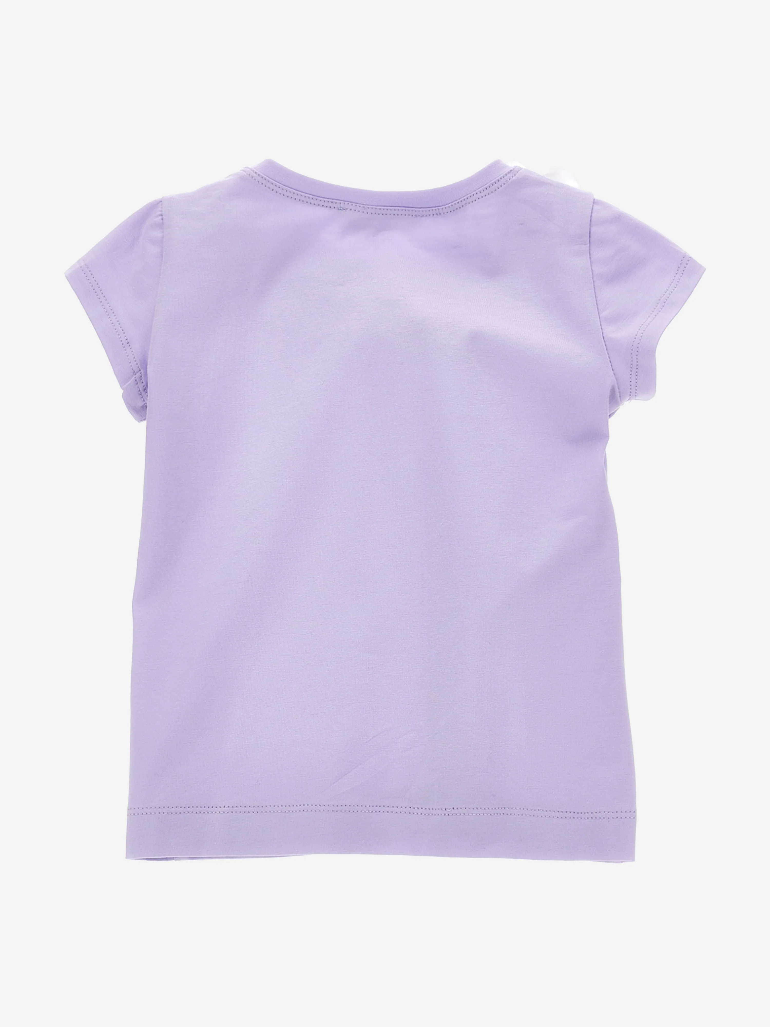 Monnalisa Girls Floral T-Shirt in Purple