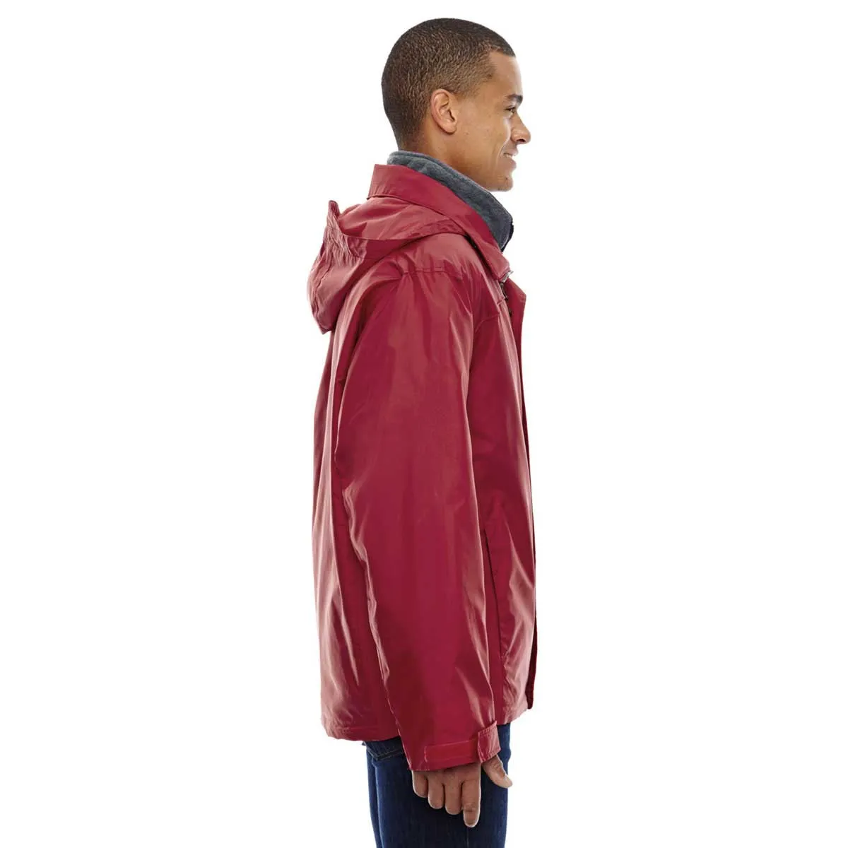 North End Men's Molten Red 3-in-1 Jacket