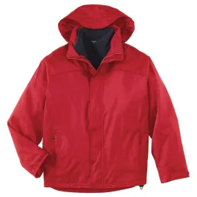 North End Men's Molten Red 3-in-1 Jacket