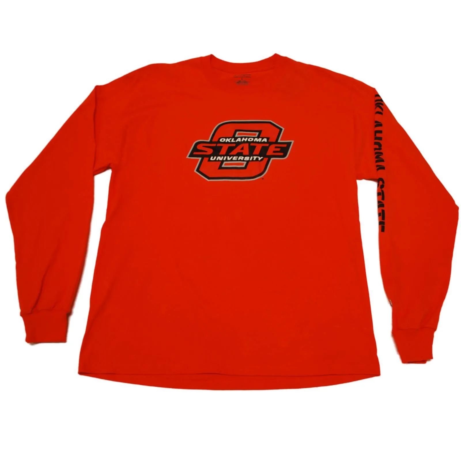 Oklahoma State Cowboys Champion Orange Football Game Day Long Sleeve T-Shirt (L)