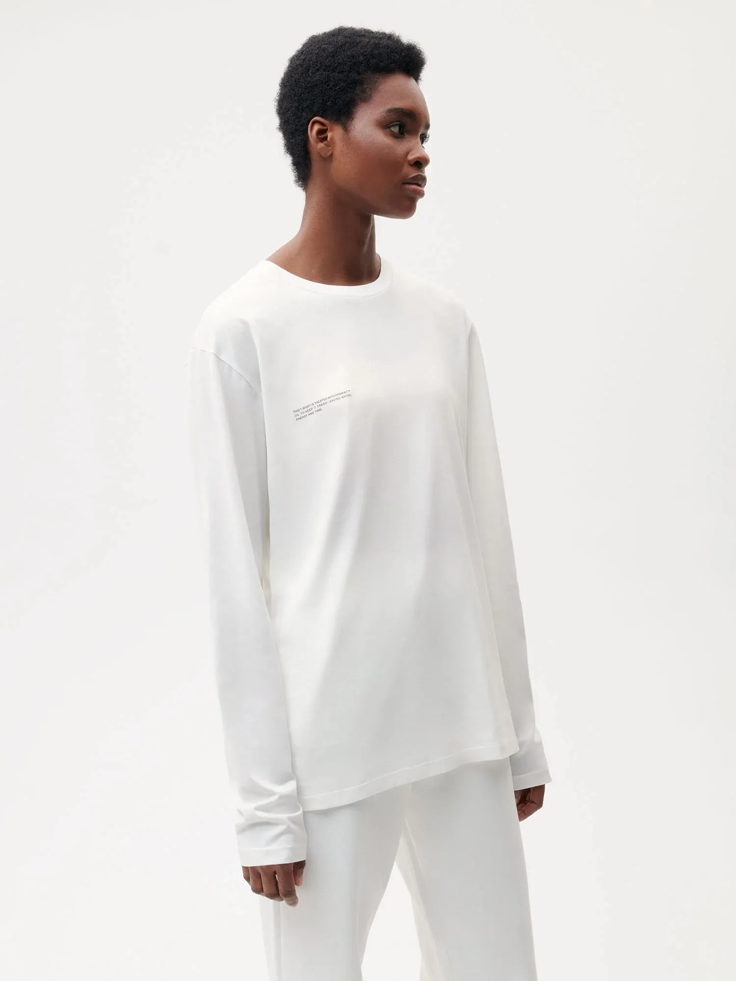 Organic Cotton Lightweight Long Sleeve T-shirt—off-white