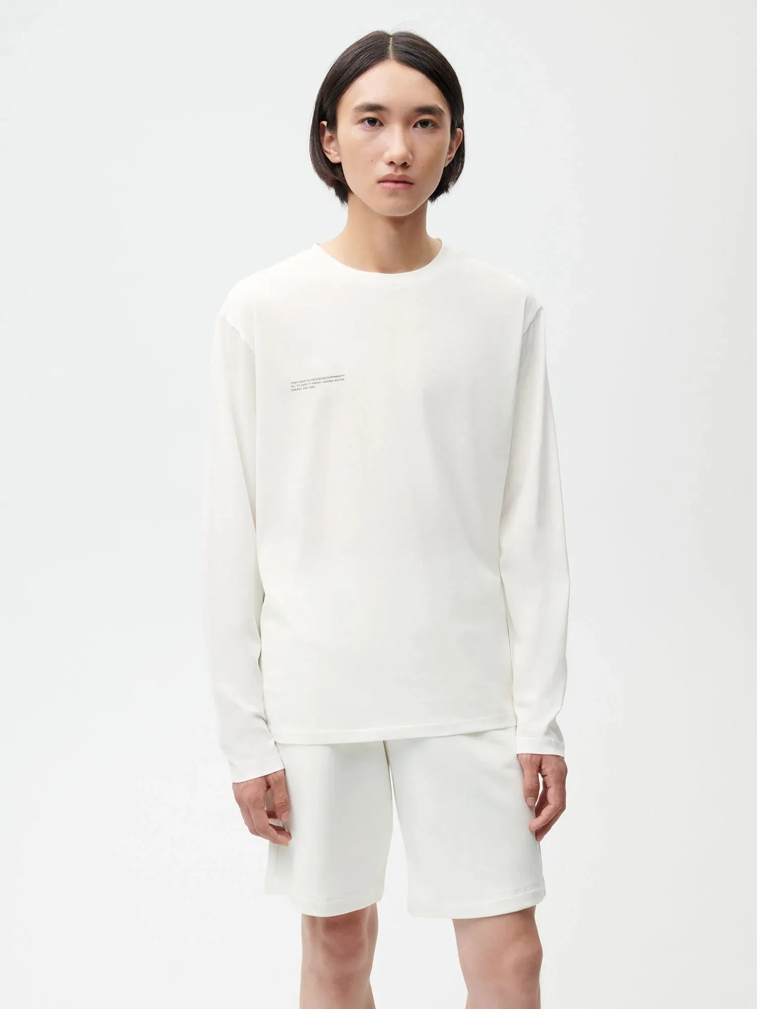 Organic Cotton Lightweight Long Sleeve T-shirt—off-white