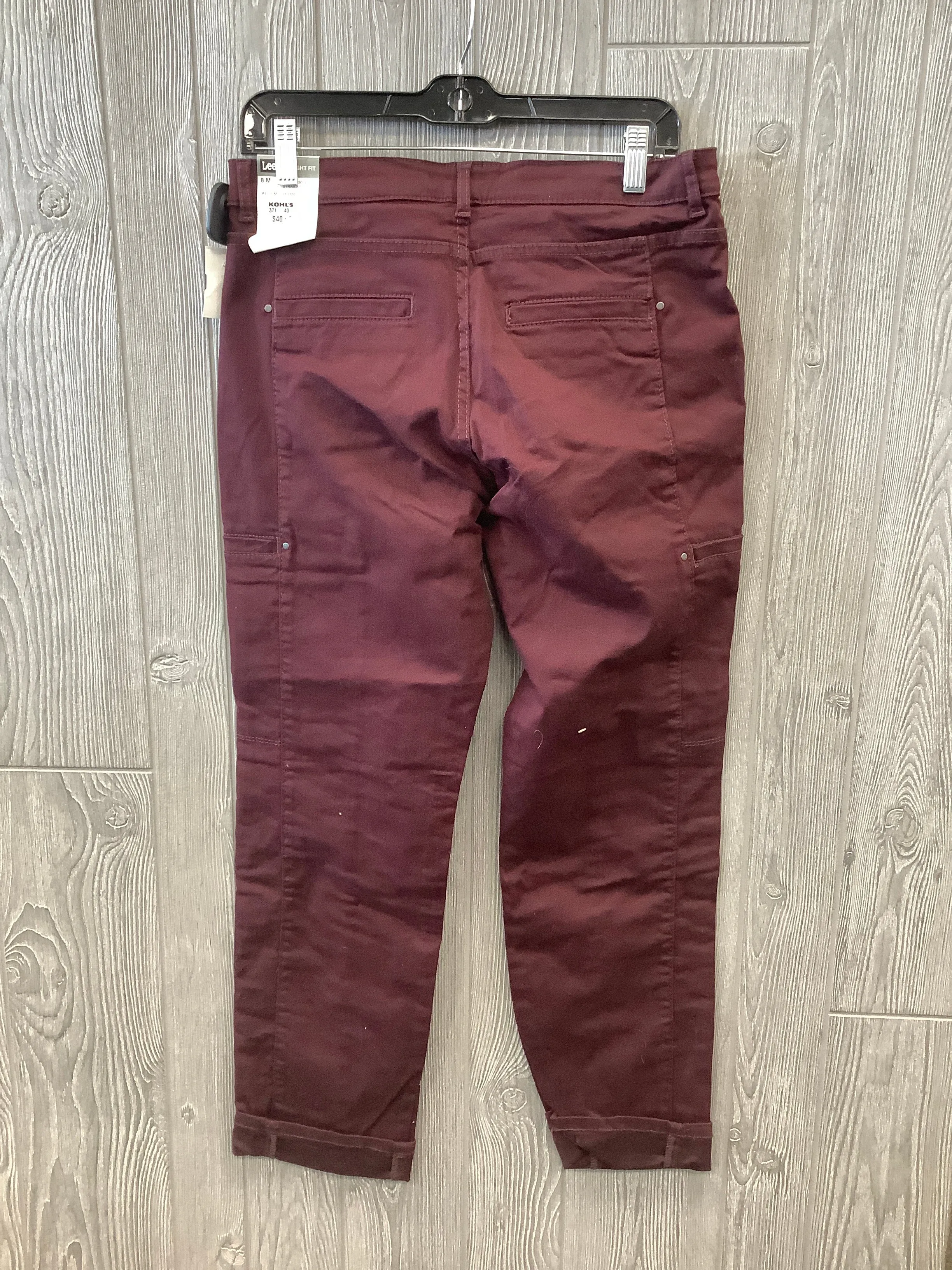 Pants Cargo & Utility By Lee In Red, Size: 8