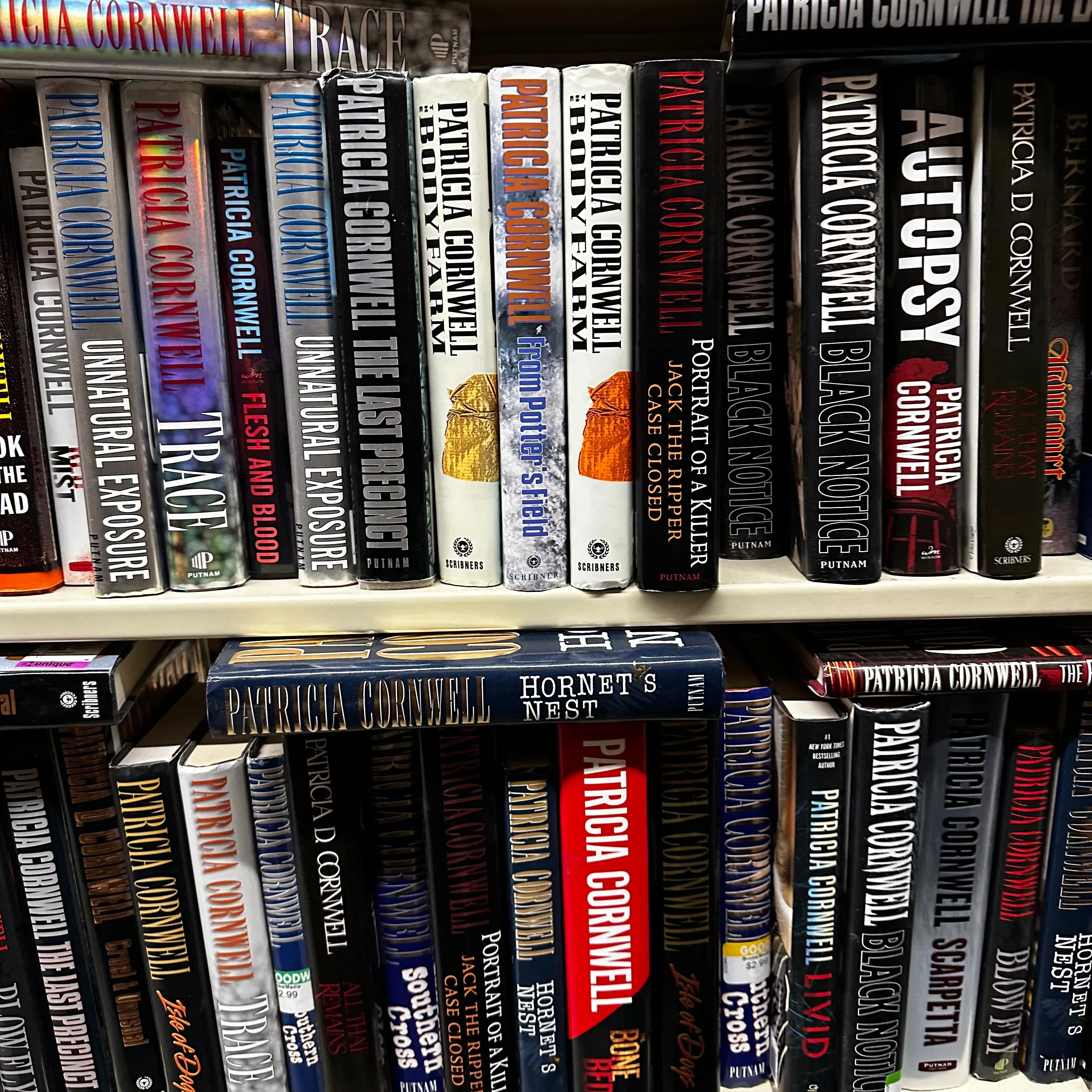 Patricia Cornwell books - Hardcovers