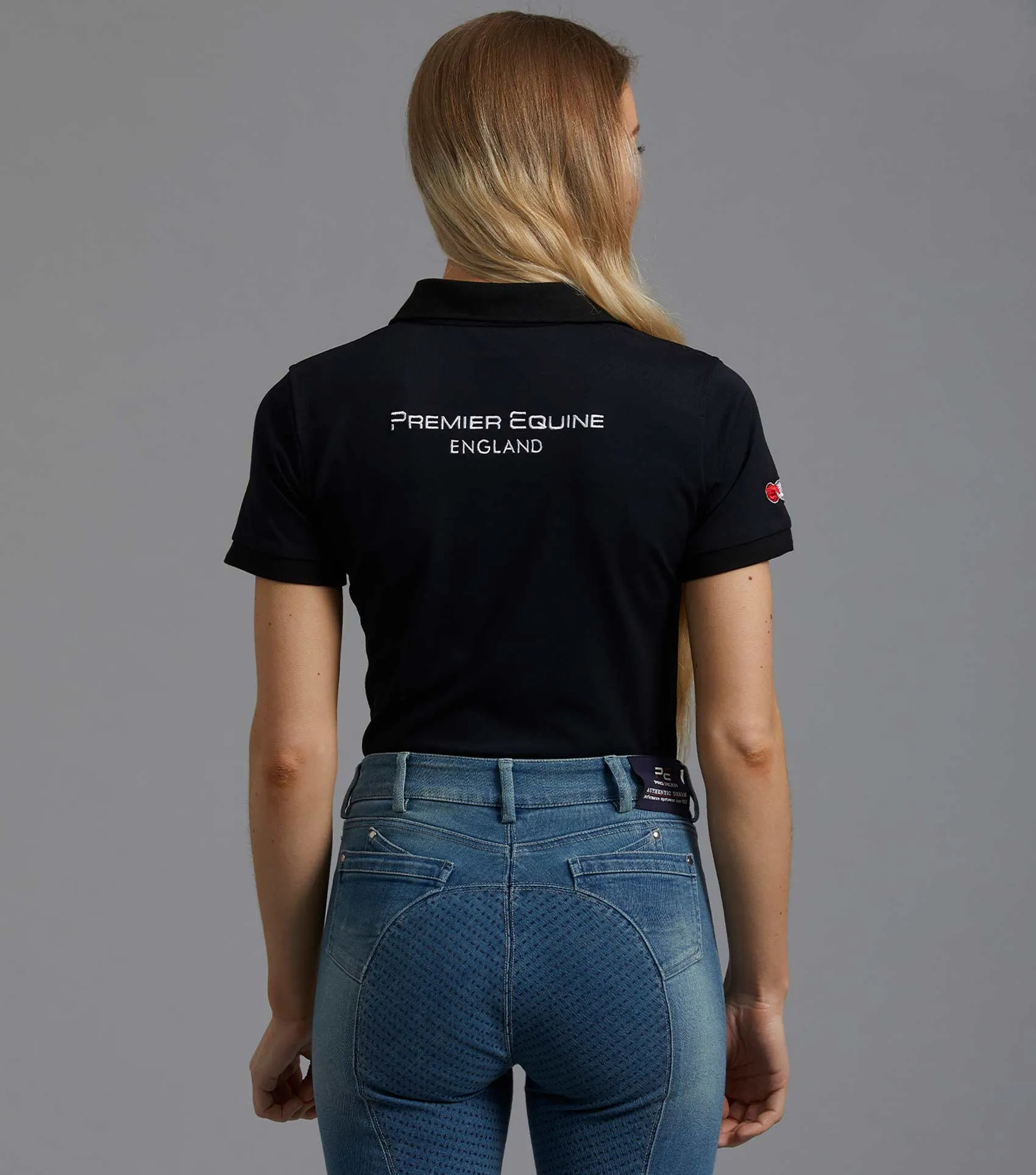 PE Ladies Team Polo Shirt Black