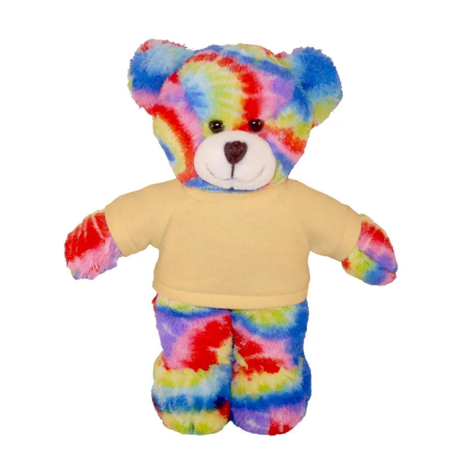 Personalized Tie-dye Bear 12"