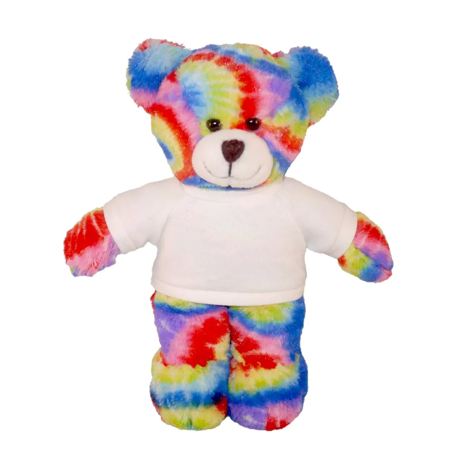 Personalized Tie-dye Bear 12"