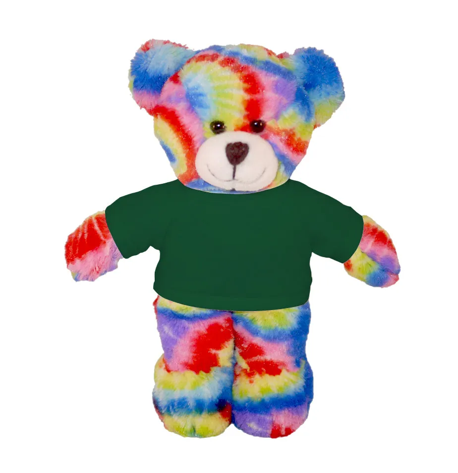 Personalized Tie-dye Bear 12"