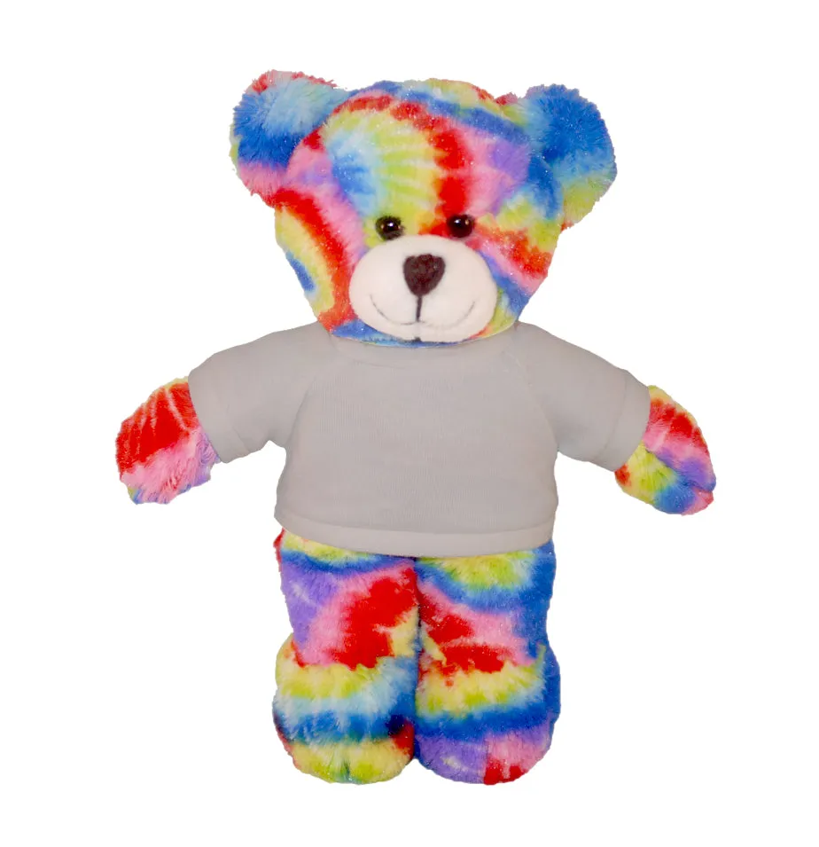 Personalized Tie-dye Bear 12"