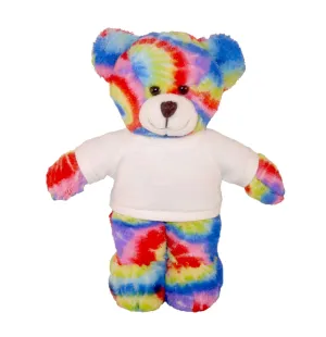 Personalized Tie-dye Bear 12"