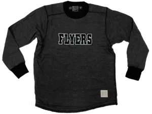 Philadelphia Flyers Retro Brand Gray Black Soft Long Sleeve Relaxed T-Shirt