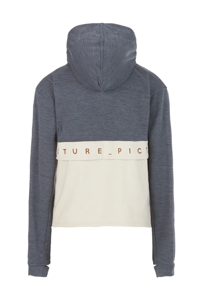 Picture Celest Zip Tech Hoodie - Smoke White