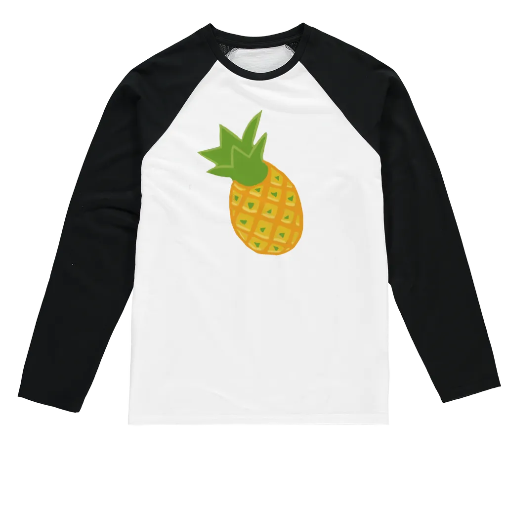 Pineapple Sublimation Baseball Long Sleeve T-Shirt