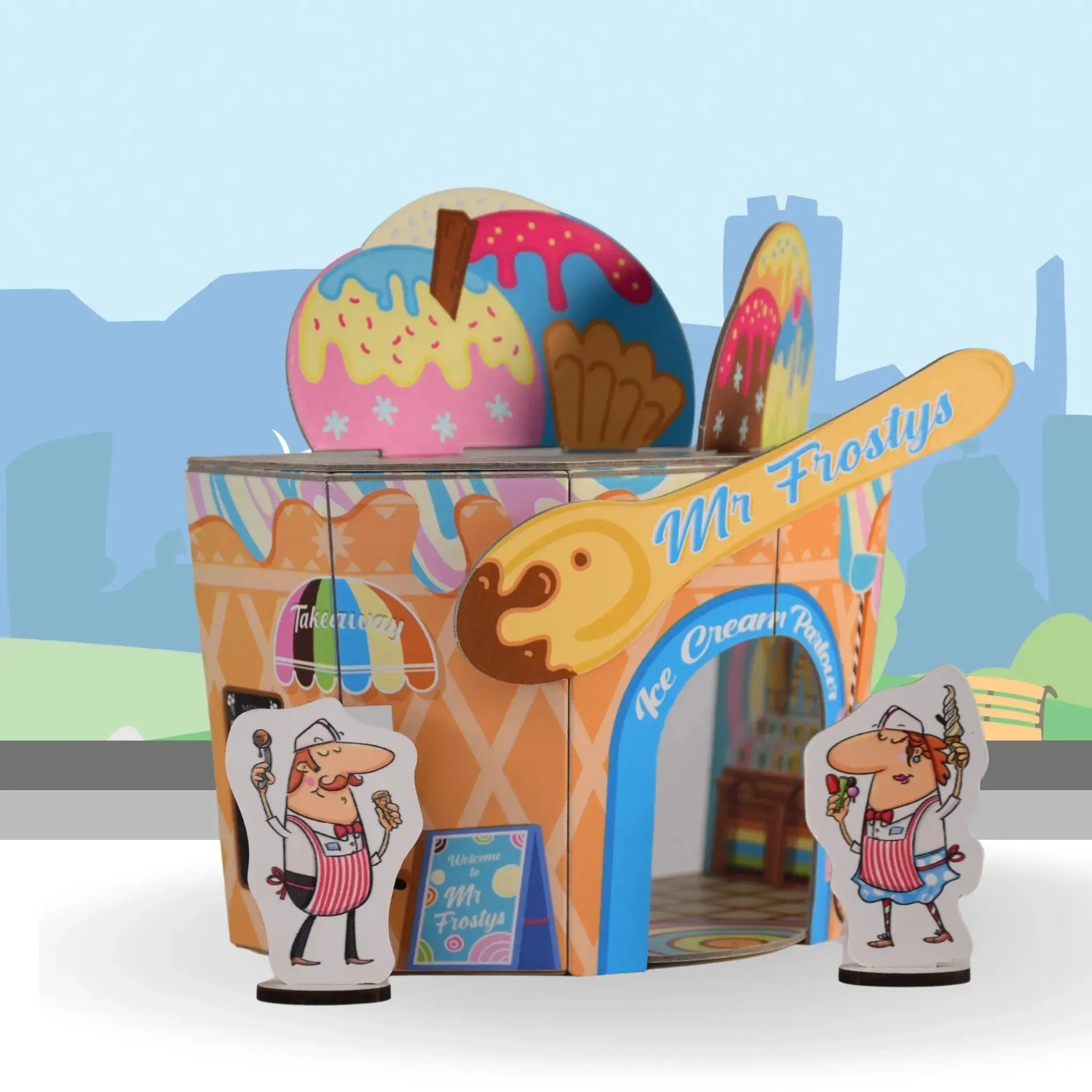 Planet Town - Mr Frosty's Ice Cream Parlour Playset