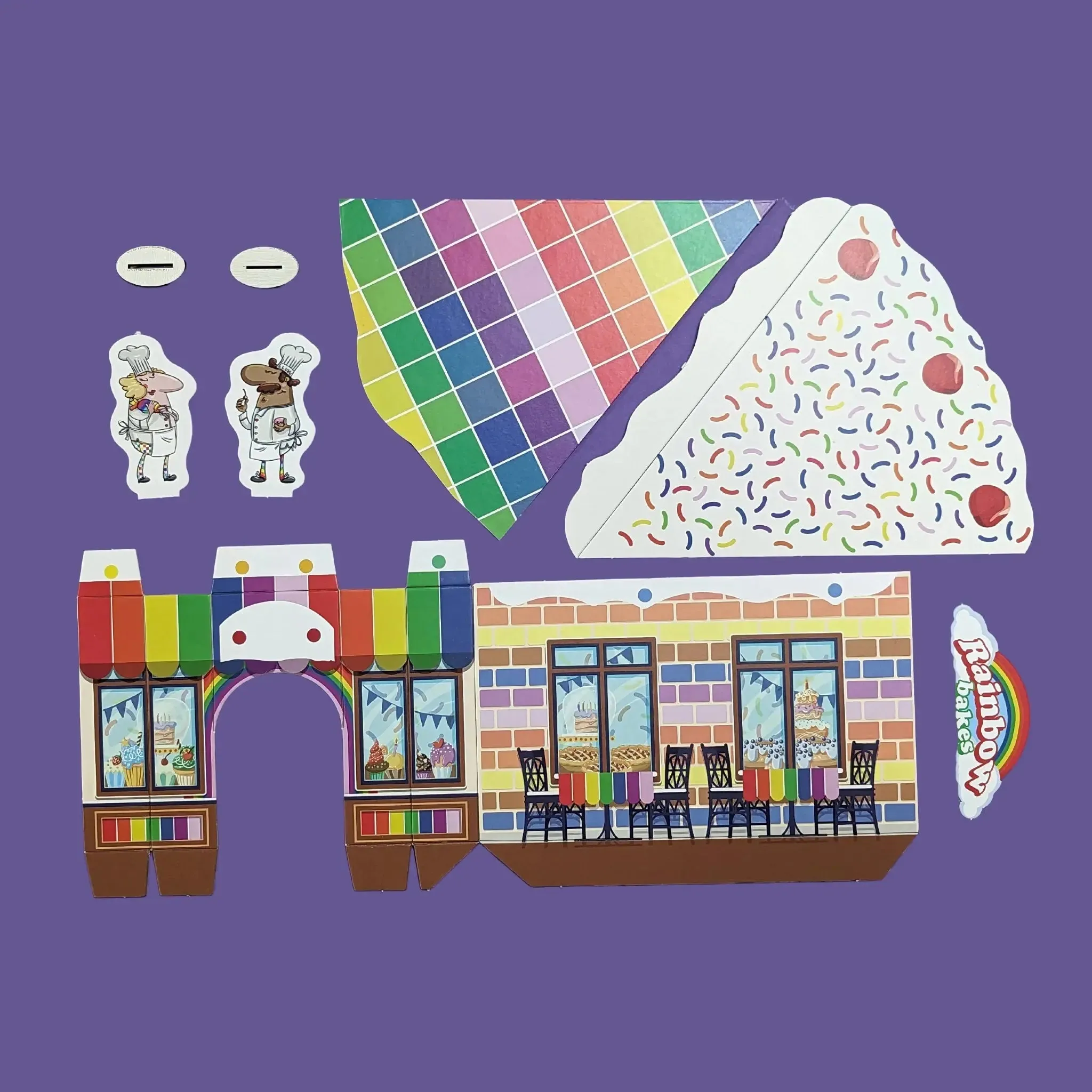 Planet Town - Rainbow Bakes Cake Shop Playset