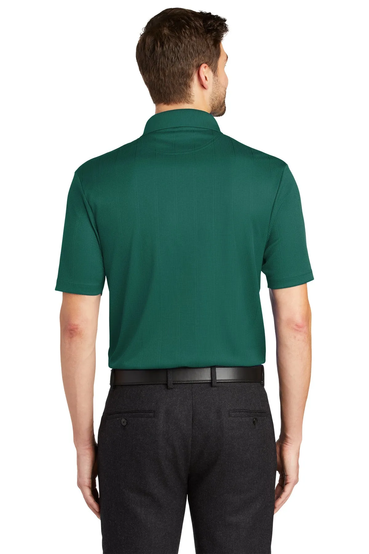 Port Authority Performance Customized Fine Jacquard Polos, Green Glen