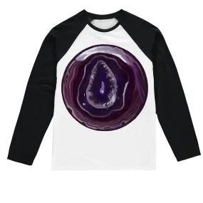 Purple Rock Sublimation Baseball Long Sleeve T-Shirt