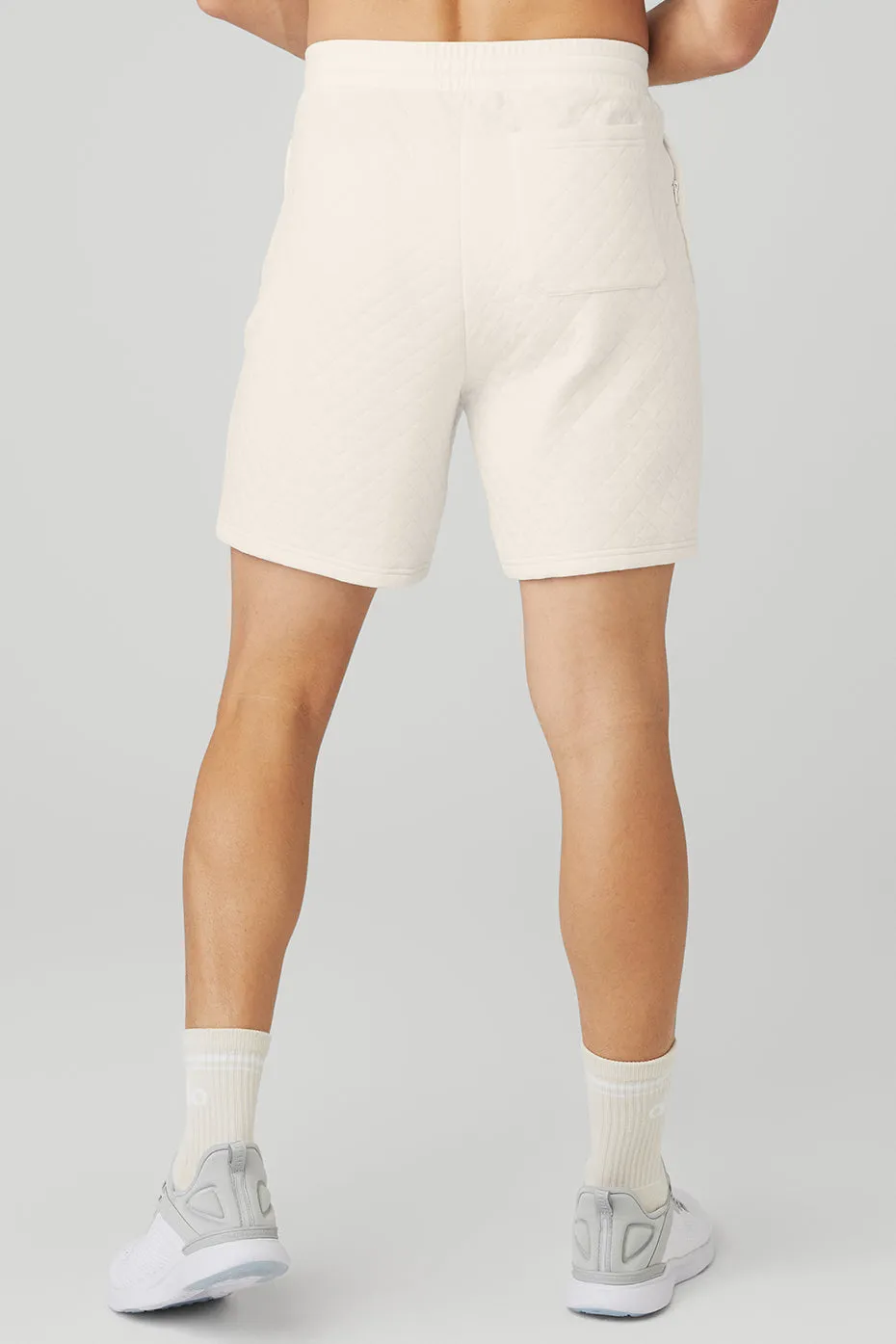 Quilted Stadium Short - Ivory