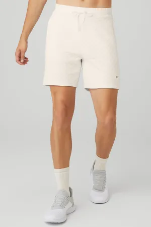 Quilted Stadium Short - Ivory