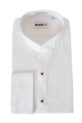 "David" White Wingtip Tuxedo Shirt