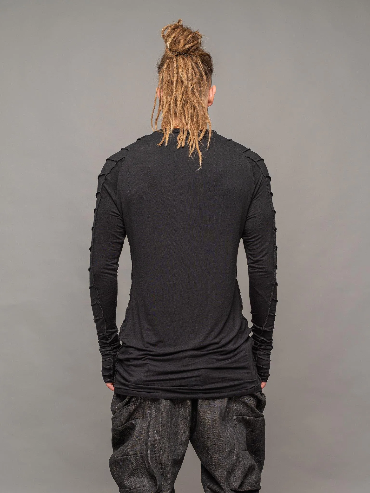 Raider - Dystopian Longline T-Shirt with Thumbholes