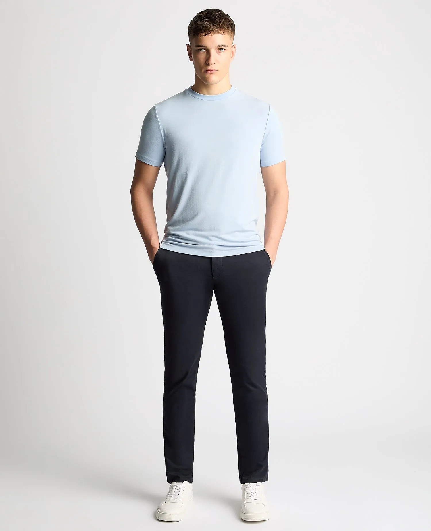 Relaxed Fit Crew Neck Tencel T-Shirt