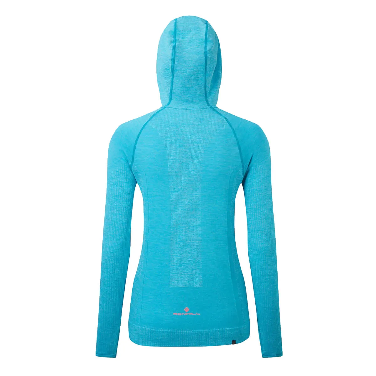 Ronhill Life Seamless Hoodie Womens | Azure Marl