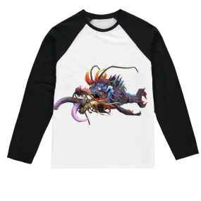 Ryuuk the Fish Dragon God Sublimation Baseball Long Sleeve T-Shirt