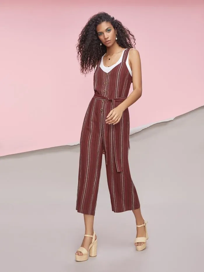 Sanctuary - Sedona Jumpsuit Henna Multi Stripe