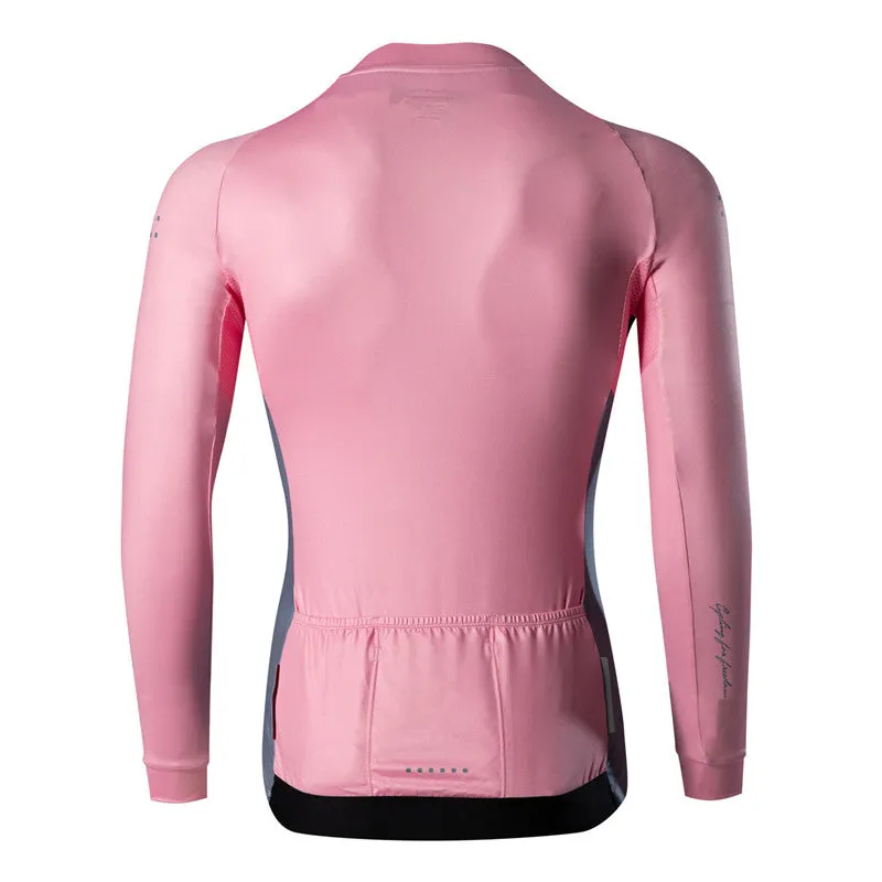 Santic Avalo Pink Men Cycling Jersey Long Sleeve