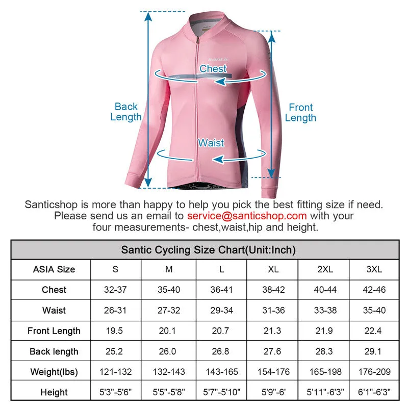 Santic Avalo Pink Men Cycling Jersey Long Sleeve