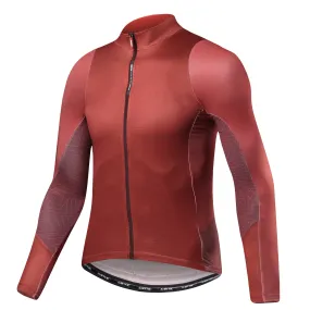 Santic Universal Red Men Cycling Jersey Long Sleeve