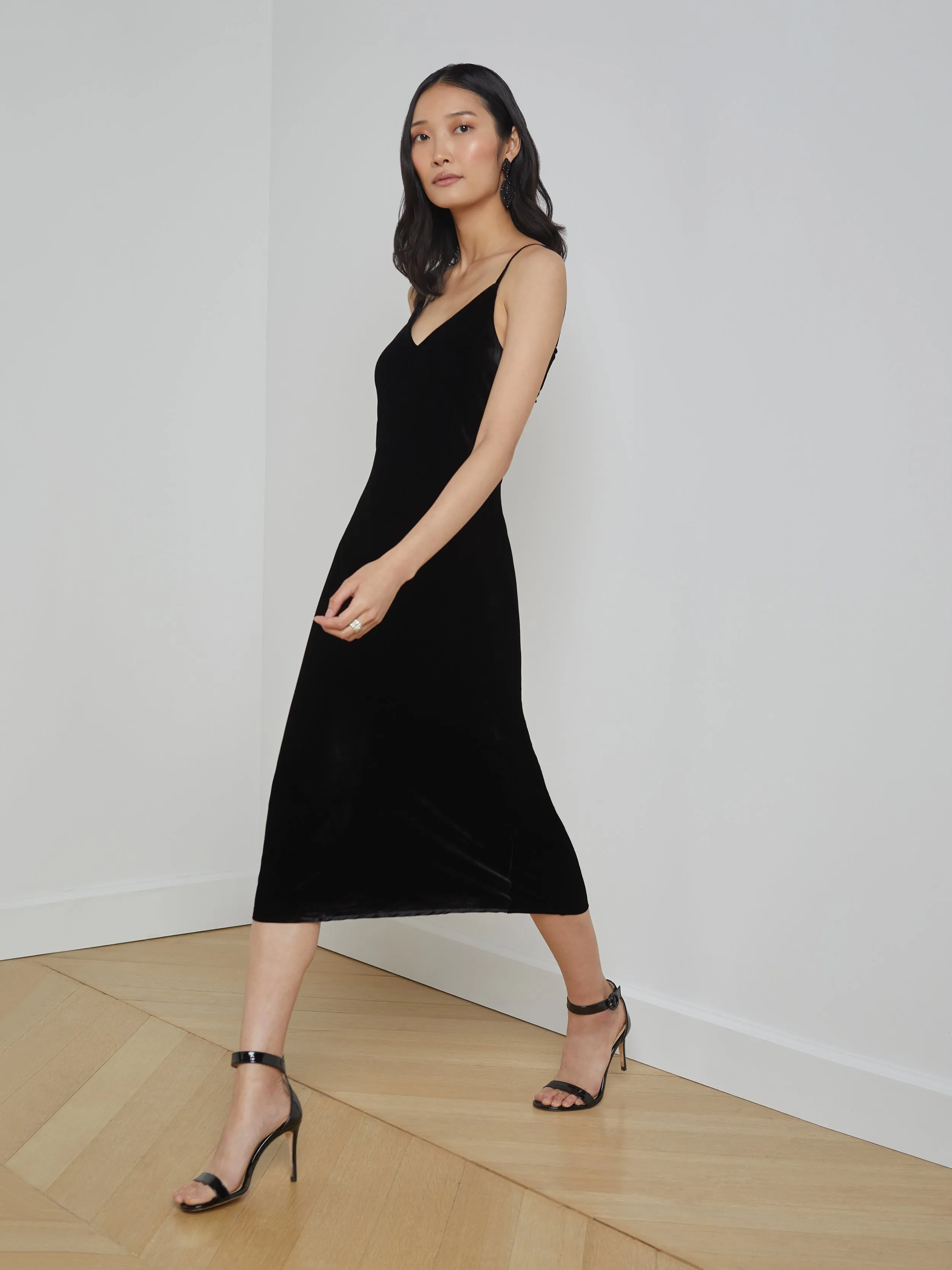 Seridie Velvet Slip Dress