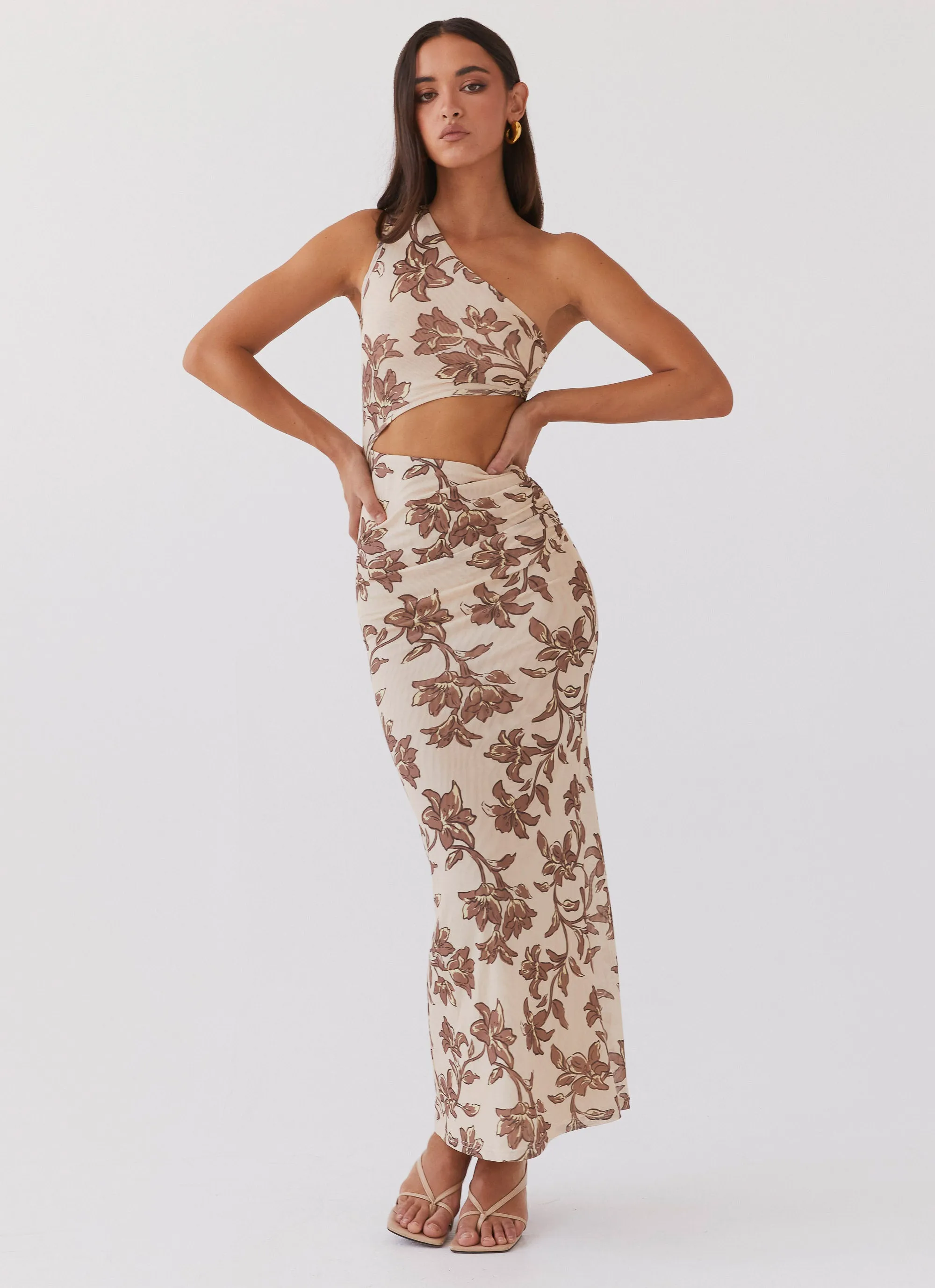 Shadows In The Sun Mesh Maxi Dress - Hazel Bloom