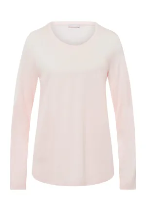 Sleep And Lounge Relaxed Round Neck Top | Pink Mauve 77844-1351