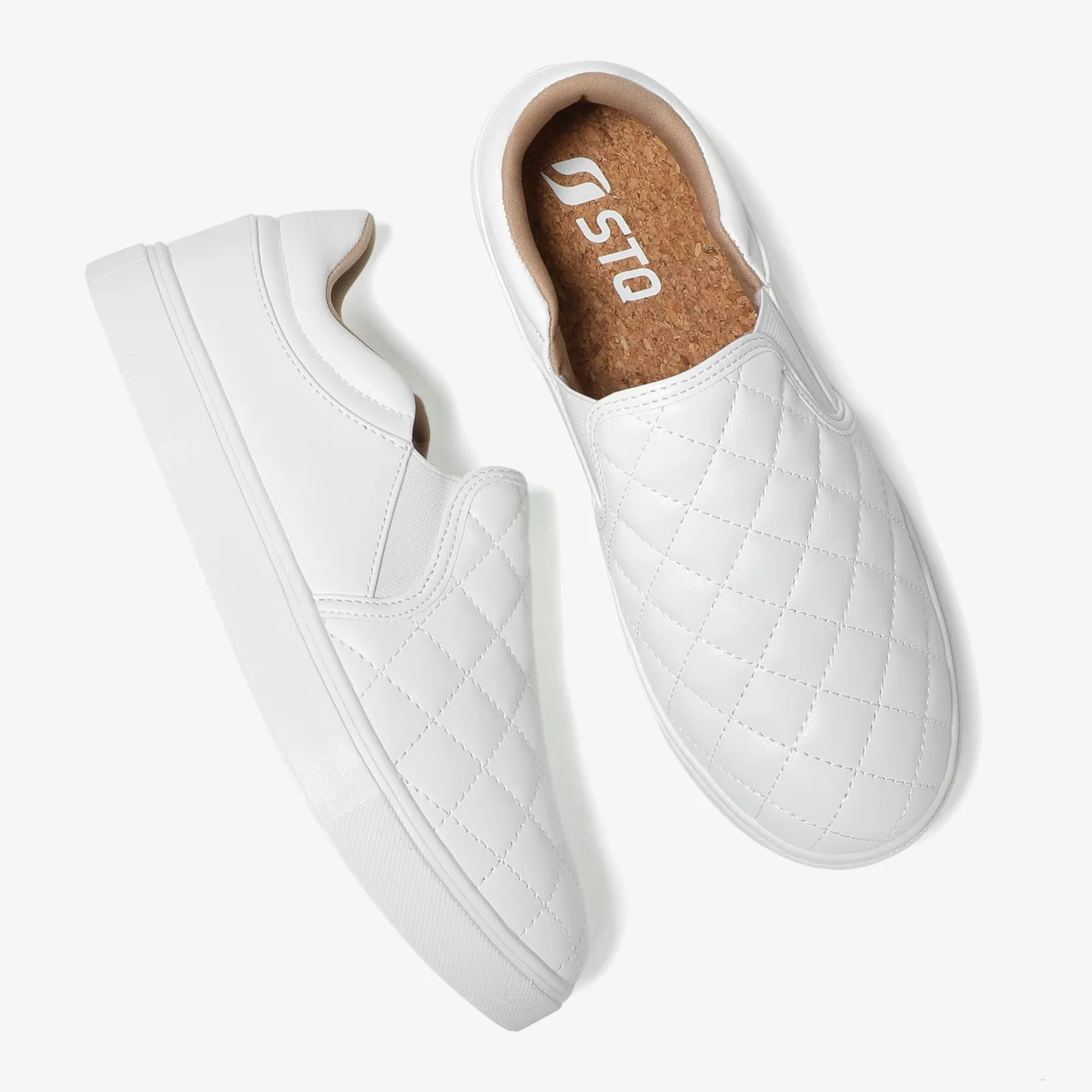 STQ Slip On Shoes Elees Quilted 2.0 Loafers