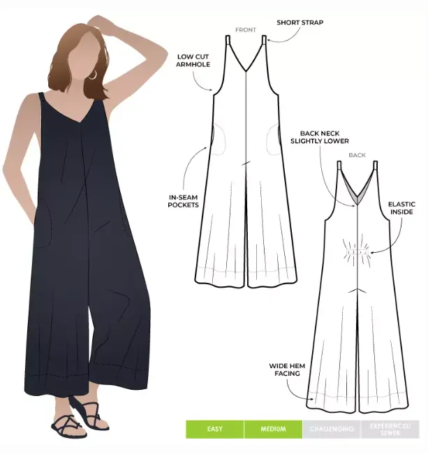 Style Arc Norman Jumpsuit sewing pattern