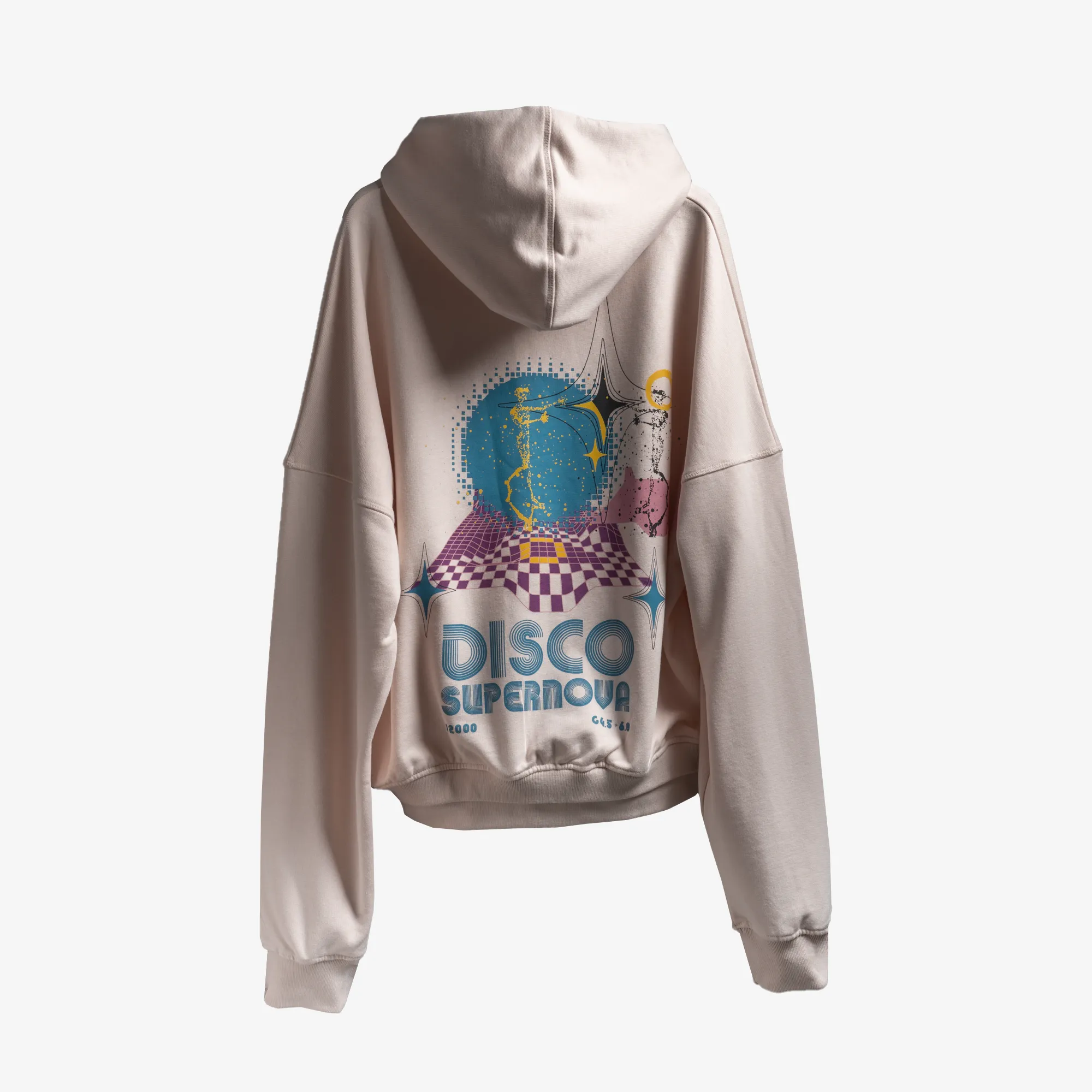 Superkicks | STARRY DISCO HOODIE  { PEACH