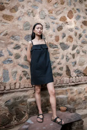 The Terra Tribe Black Rachel Slip Dress