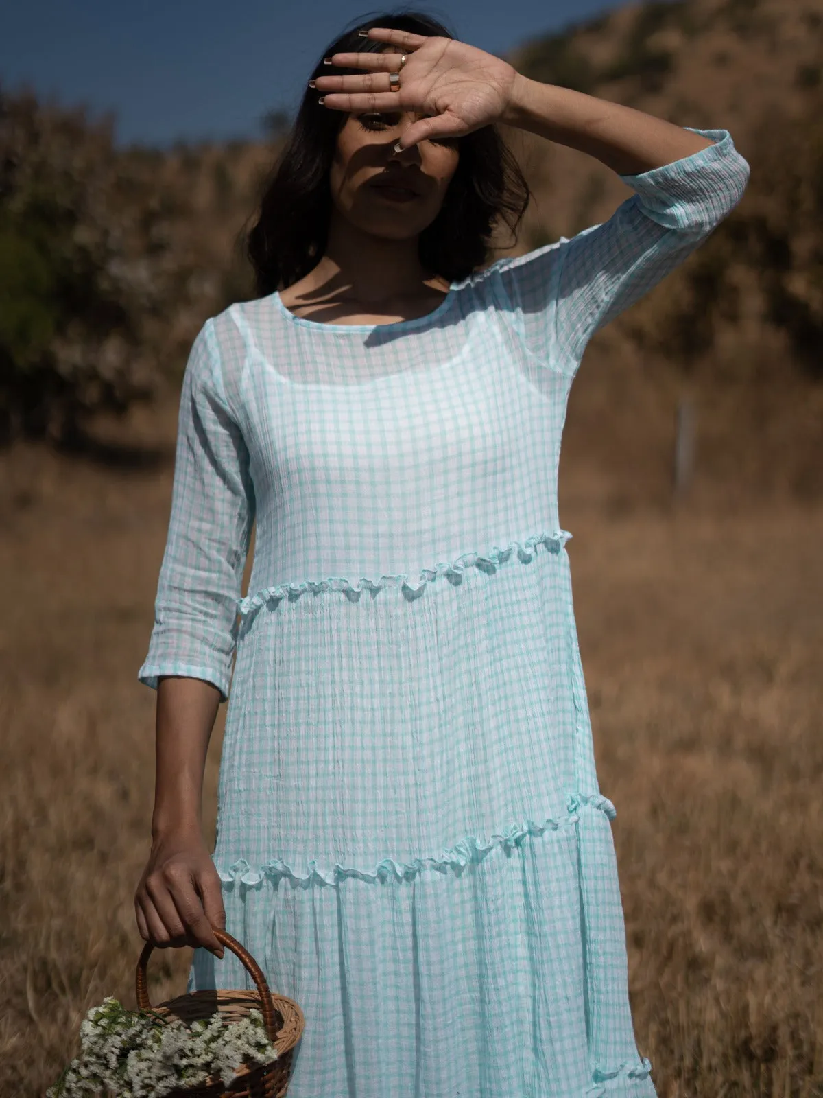 Tropical Blue Dress