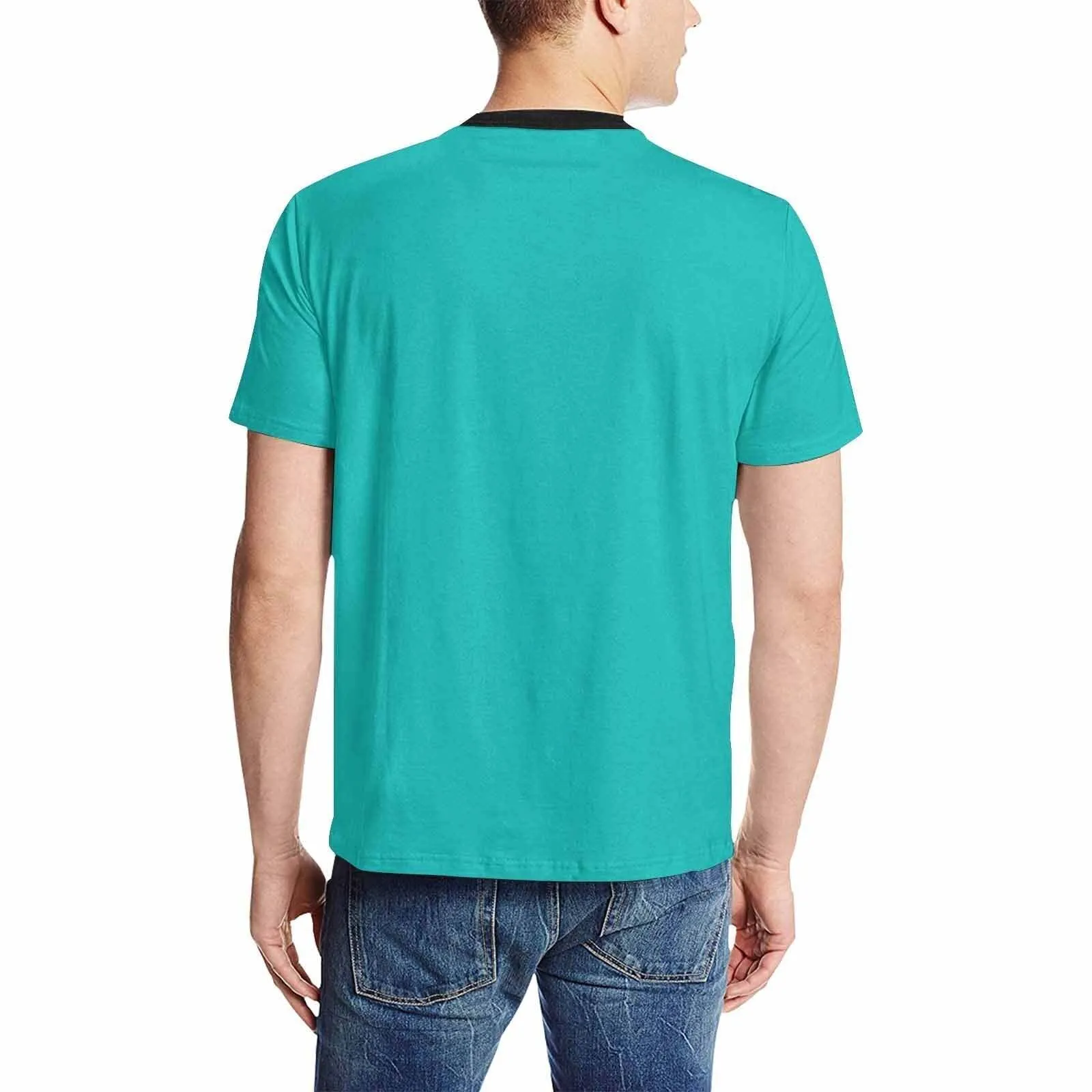 Uniquely You Mens T-Shirt /  Greenish Blue     - Short Sleeve Casual Shirt