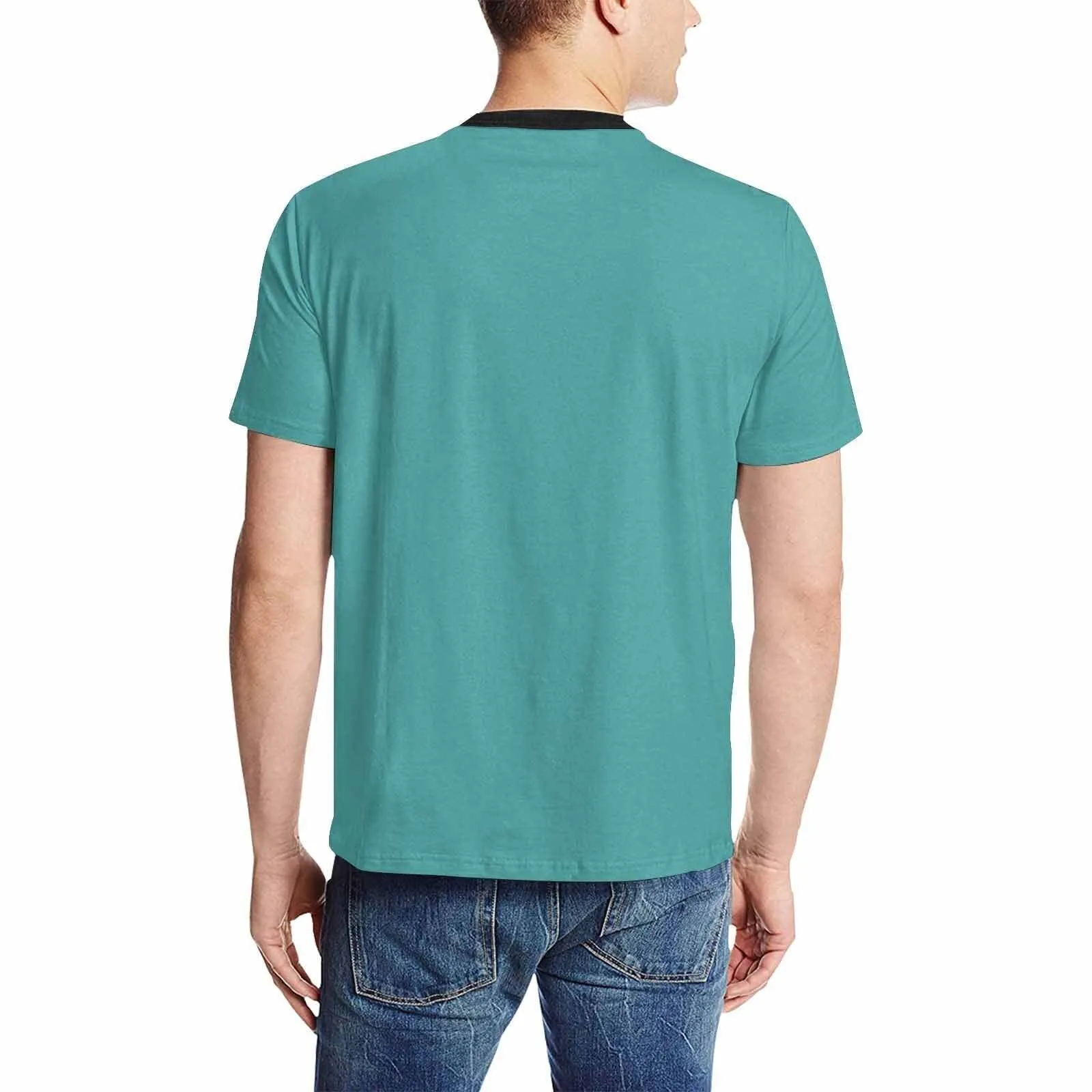 Uniquely You Mens T-Shirt /  Mint Blue     - Short Sleeve Casual Shirt