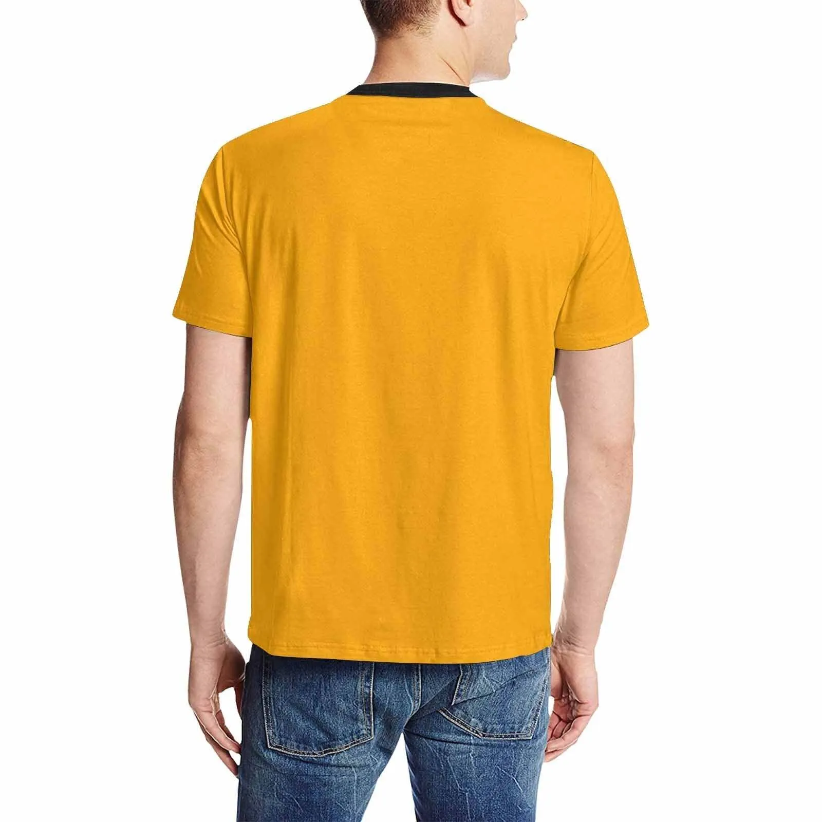 Uniquely You Mens T-Shirt /  Orange     - Short Sleeve Casual Shirt