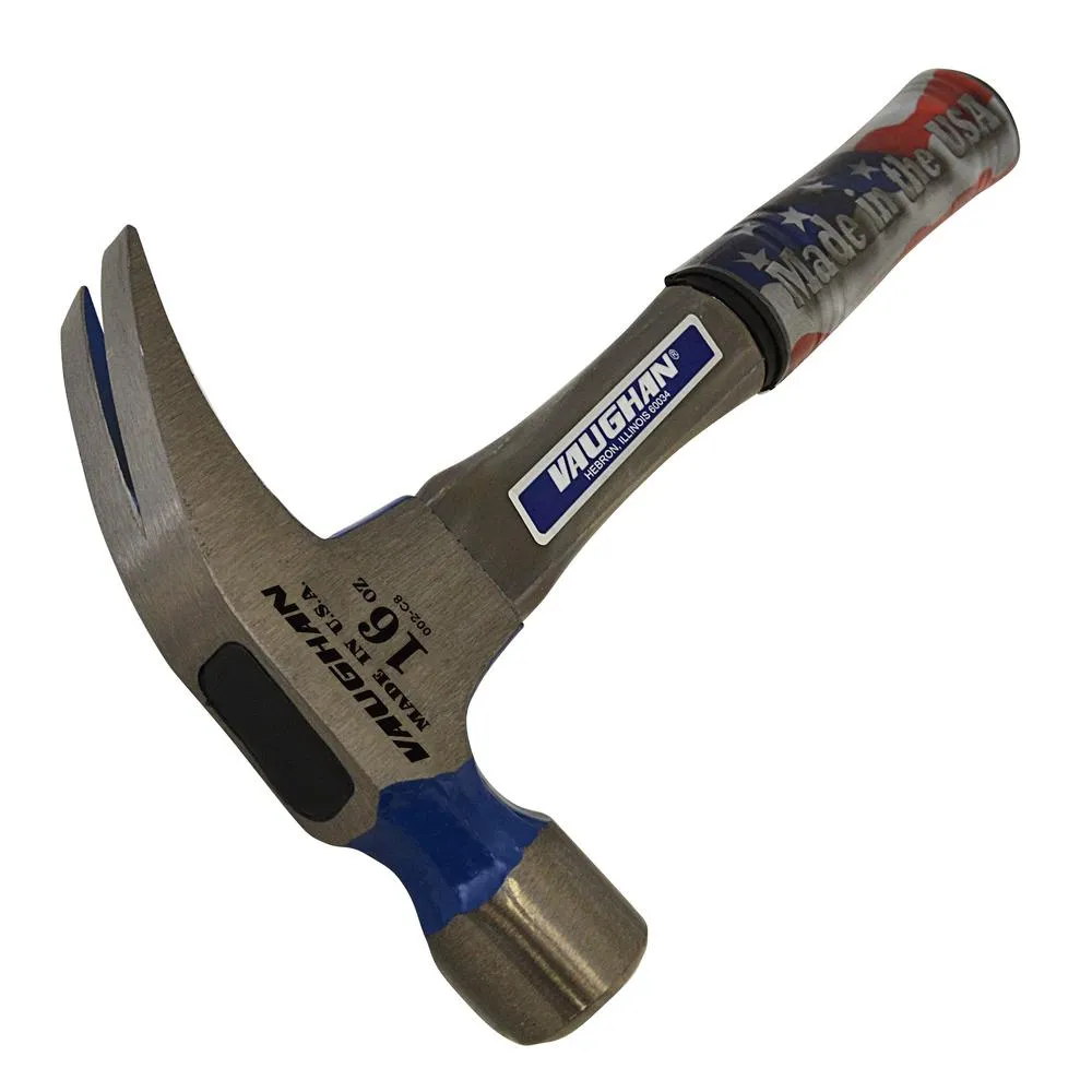 Vaughan FS505M 24 oz. Straight Claw Hammer - Fiberglass Handle Milled Face