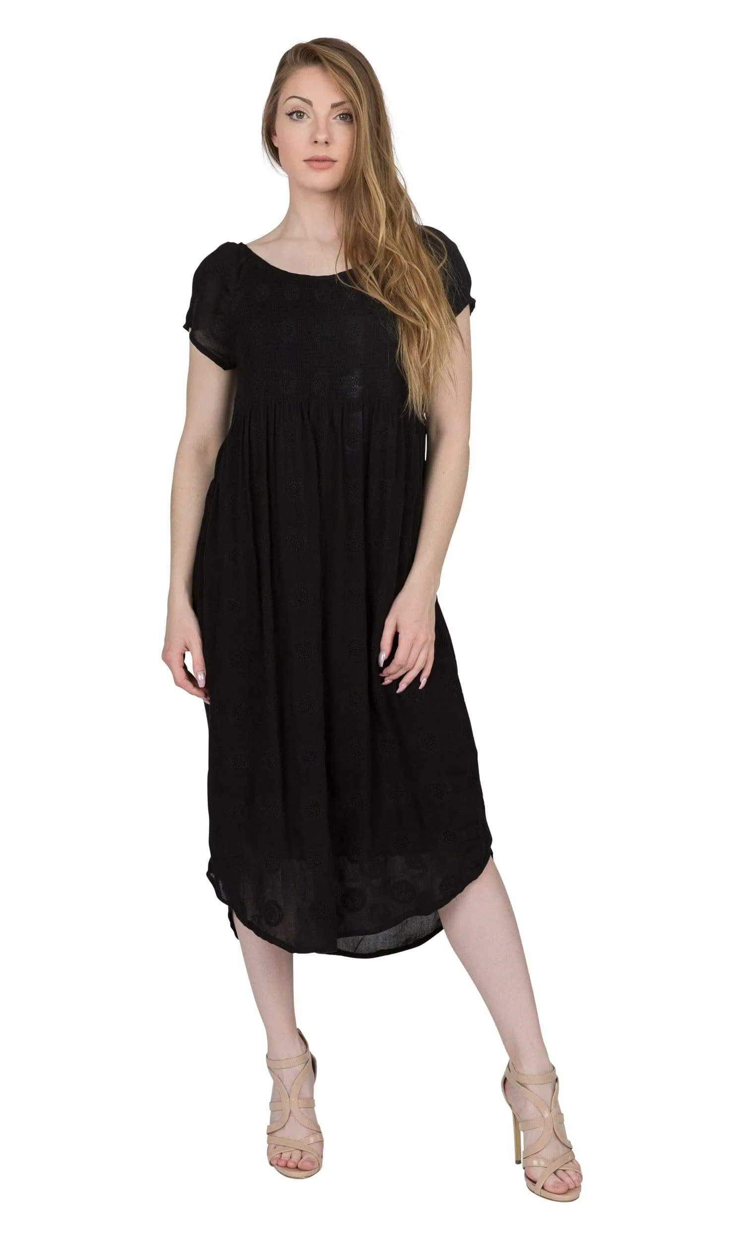 Velvet by Graham & Spencer Marcella Embroidered Gauze Dress