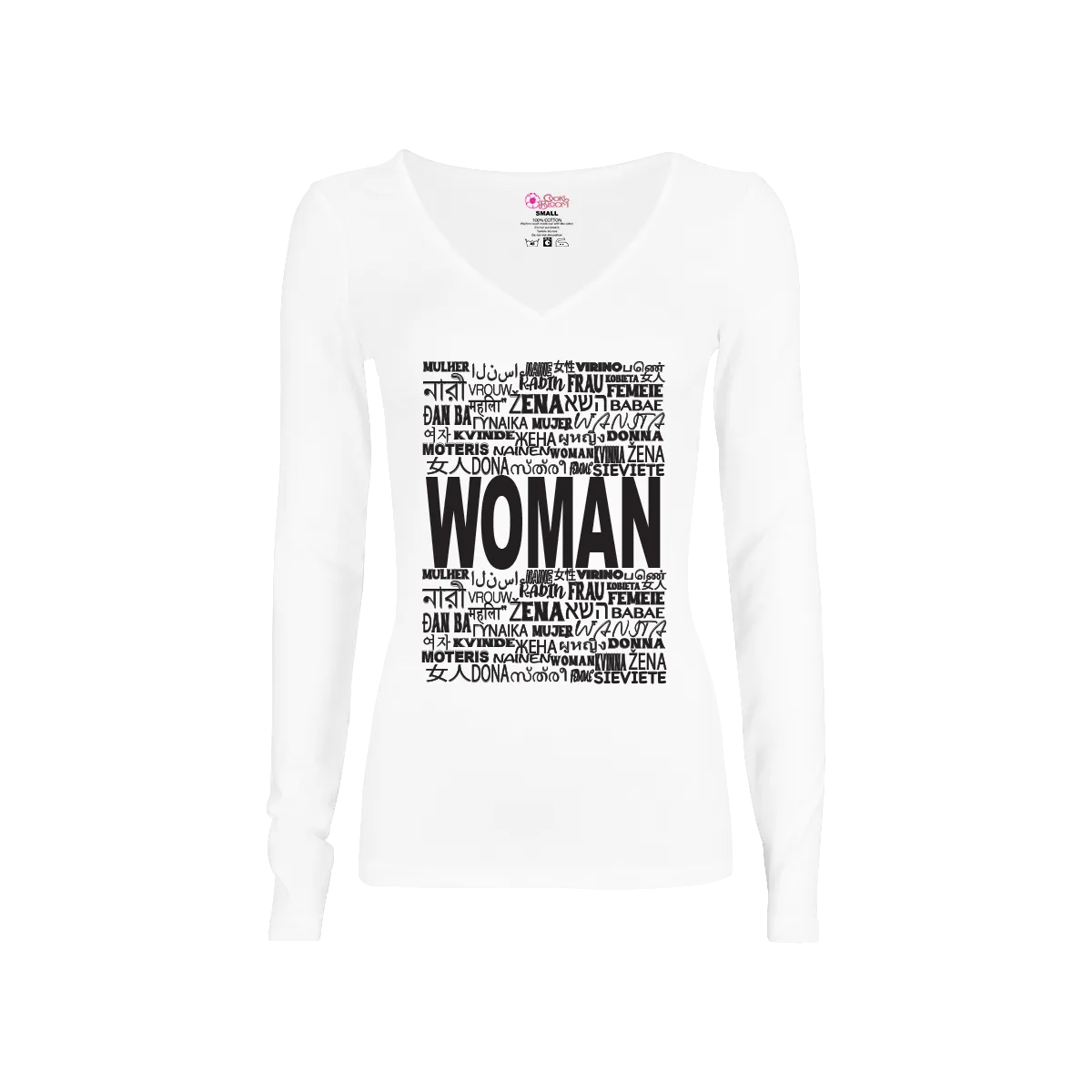 Woman in Every Language Long-Sleeve T-shirt