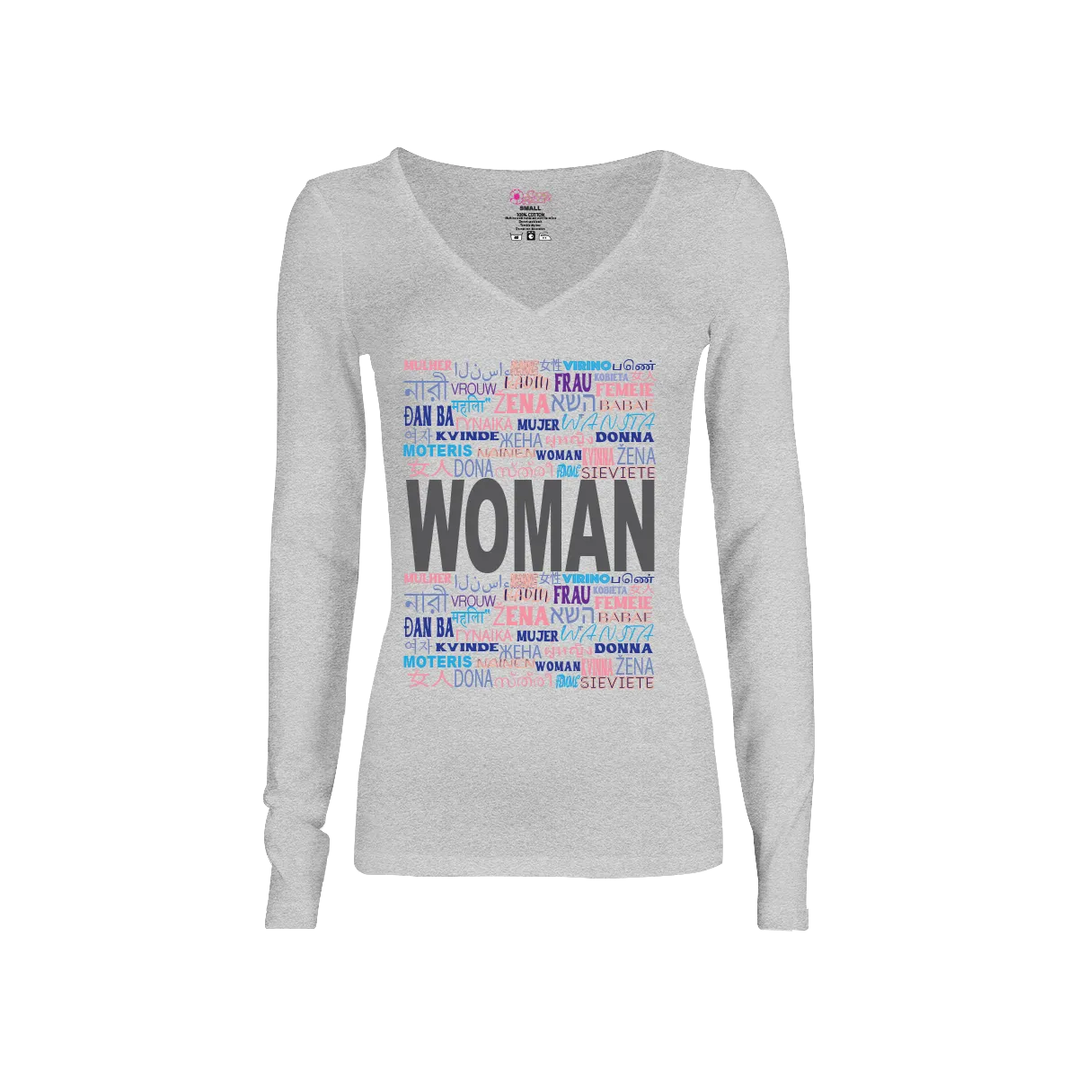 Woman in Every Language Long-Sleeve T-shirt