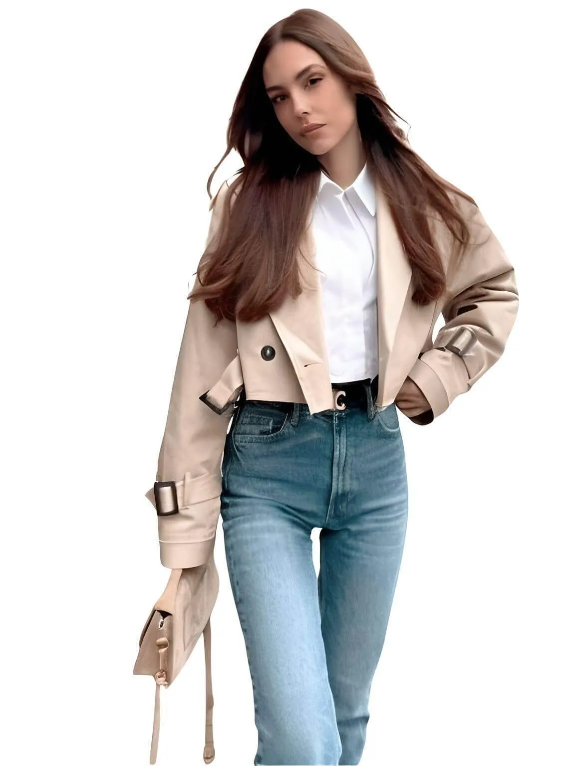 Women's Spring Belted Jacket