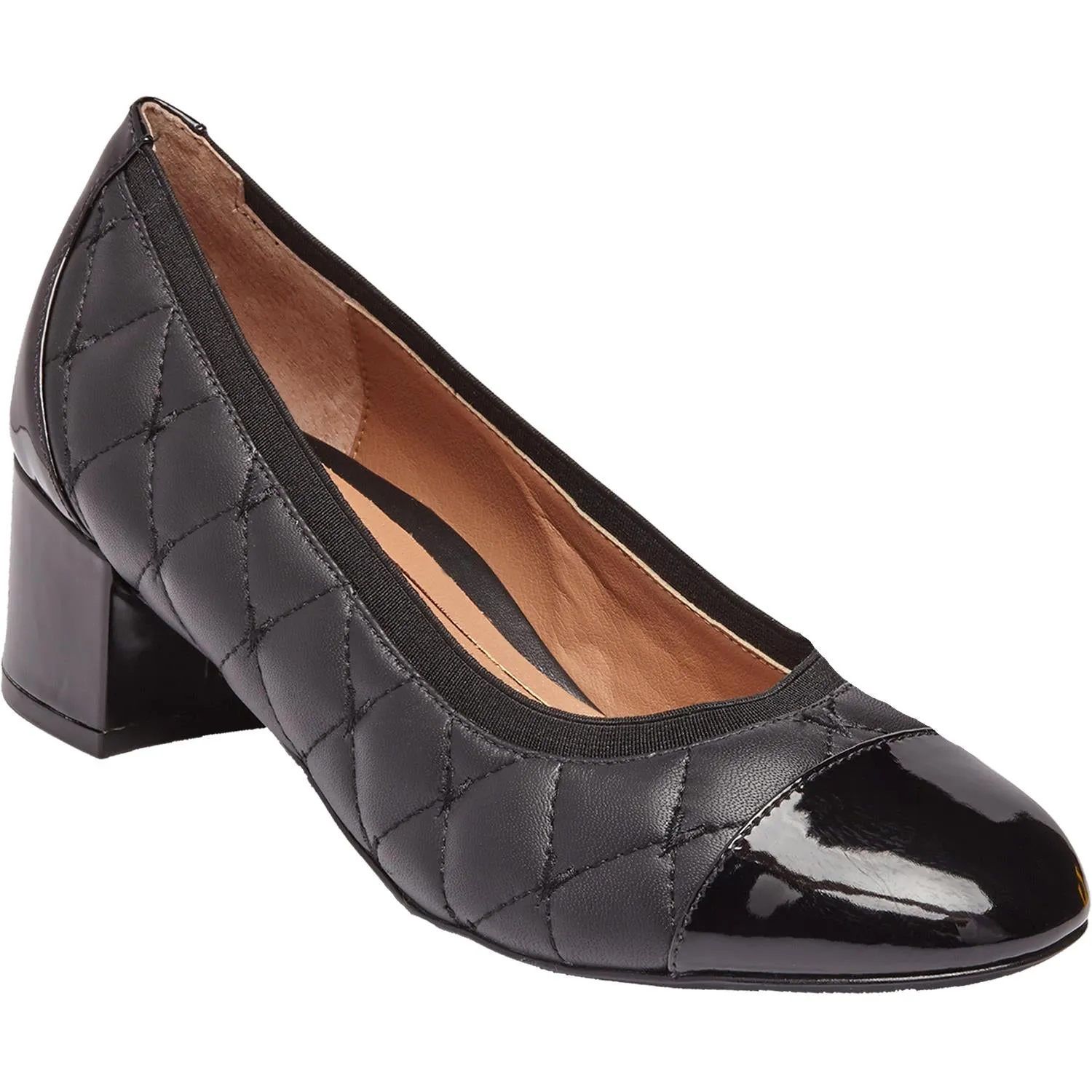 Women's Vionic Ruby Black Leather/Patent