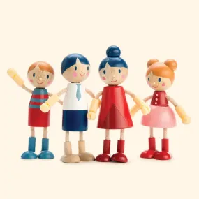 Wooden Doll Family